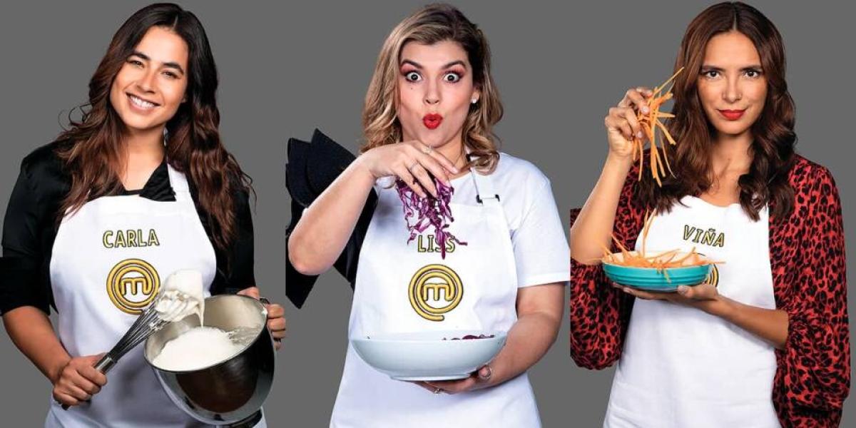 Carla Giraldo, Viña Machado y Liss Pereira ya hacen parte de los seis finalistas de MasterChef Celebrity Colombia.