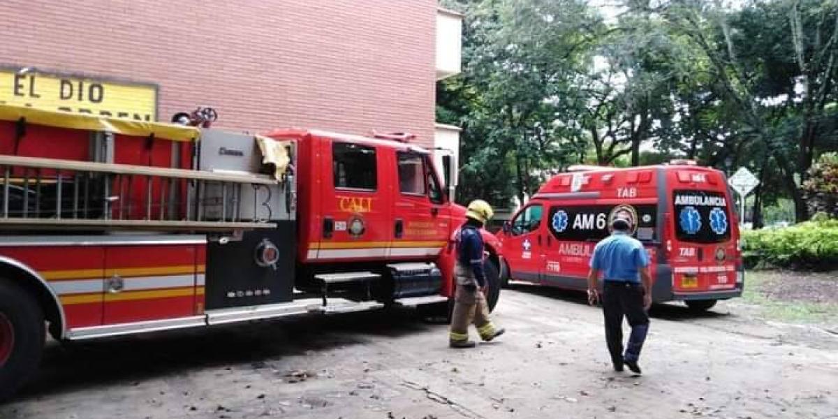 La emergencia se presentó ayer en la Universidad del Valle.