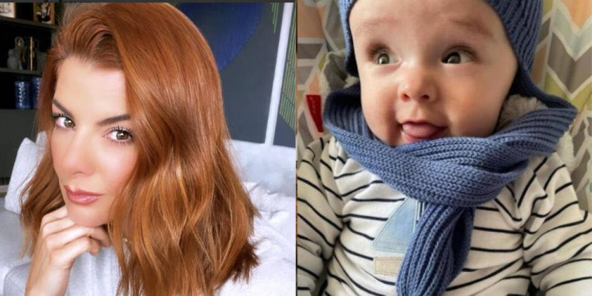 Carolina Cruz: foto con su hijo Salvador cuando estuvo en el hospital