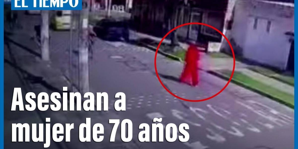 Consternación por el asesinato de una mujer de 70 años en Bogotá