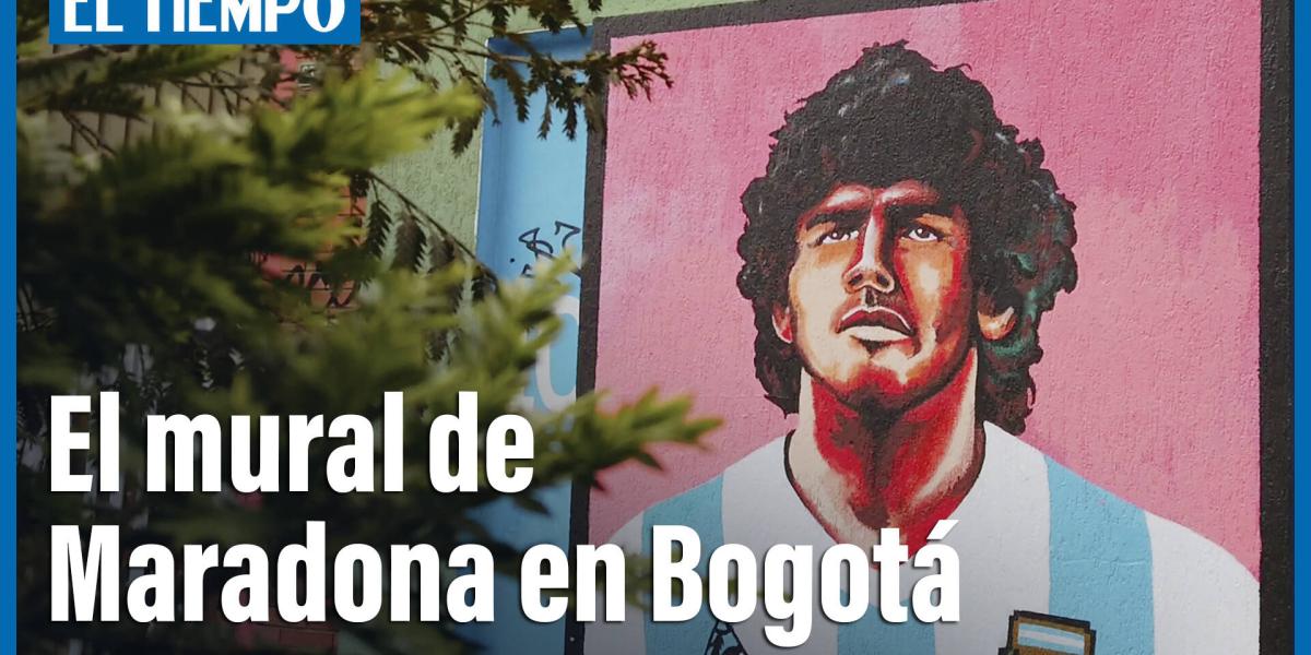La historia detrás del mural de Maradona en Bogotá