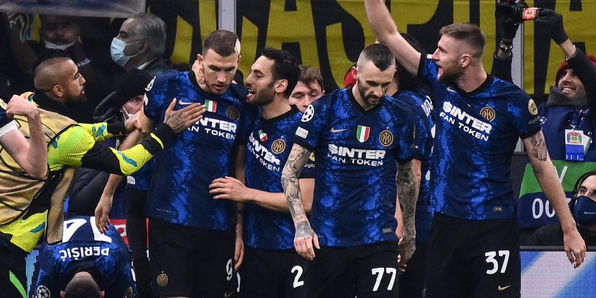 Inter de Milan y la celebración del triunfo en la Champions League.
