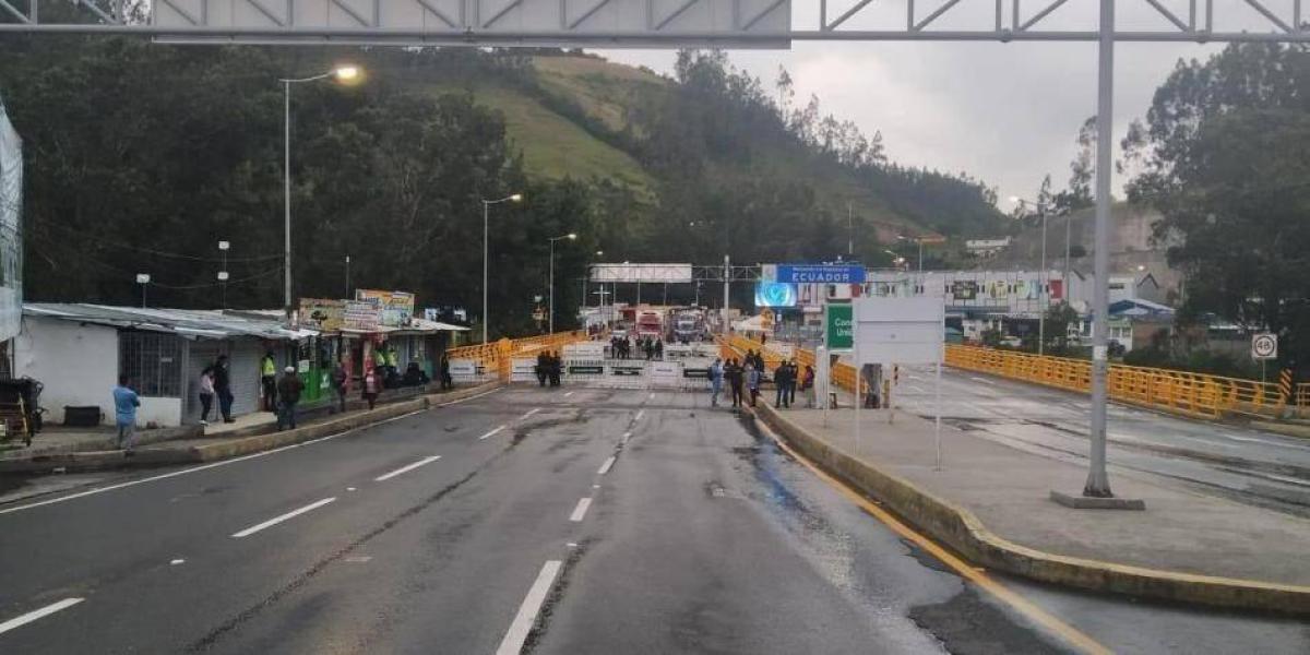 El puente de Rumichaca, en la frontera entre Ipiales y Ecuador.