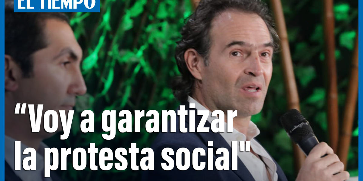 Federico Gutiérrez: “Voy a garantizar la protesta social"