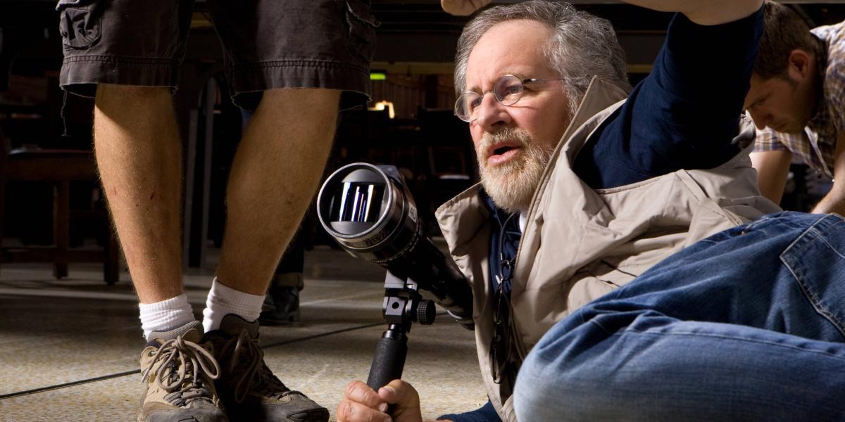 Steven Spielberg en una escena de Indiana Jones y el reino de la calavera de cristal.