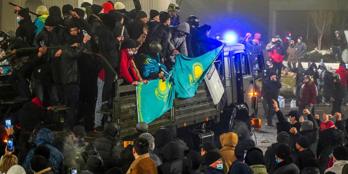 Disturbios en Kazajistán.