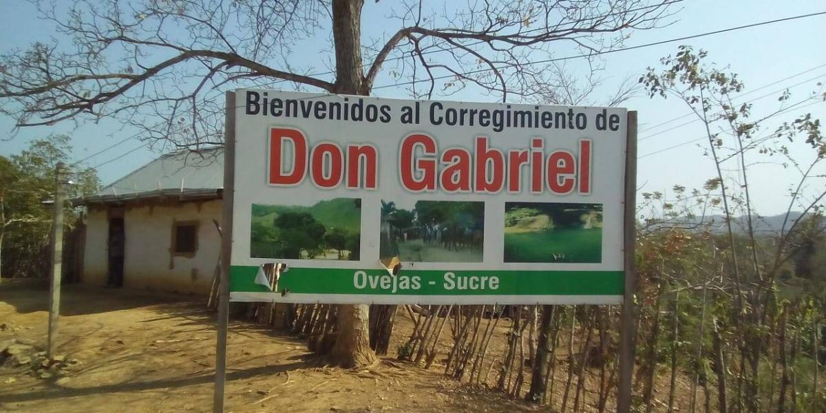 Vereda Don Gabrel en los Montes de María escenario de crímenes.