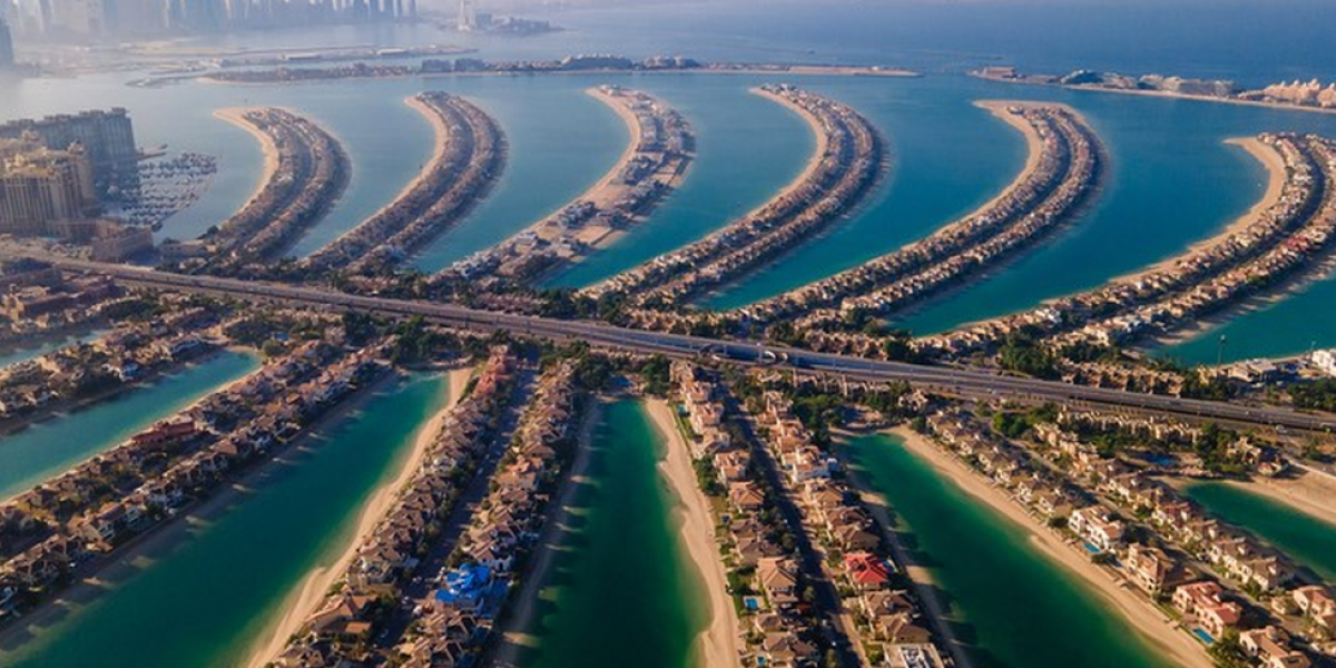 BBC Mundo: Una vista aérea de la isla The Palm ("La Palmera") en Dubai, Emiratos Árabes Unidos.