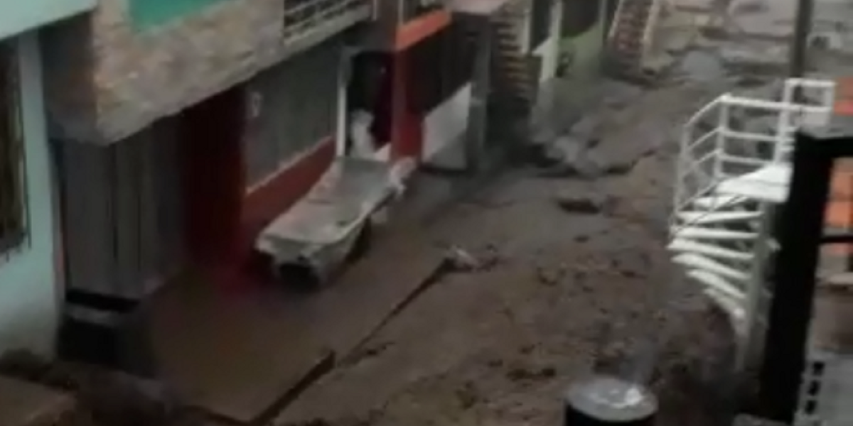 Calles inundadas en el municipio de San Pablo.