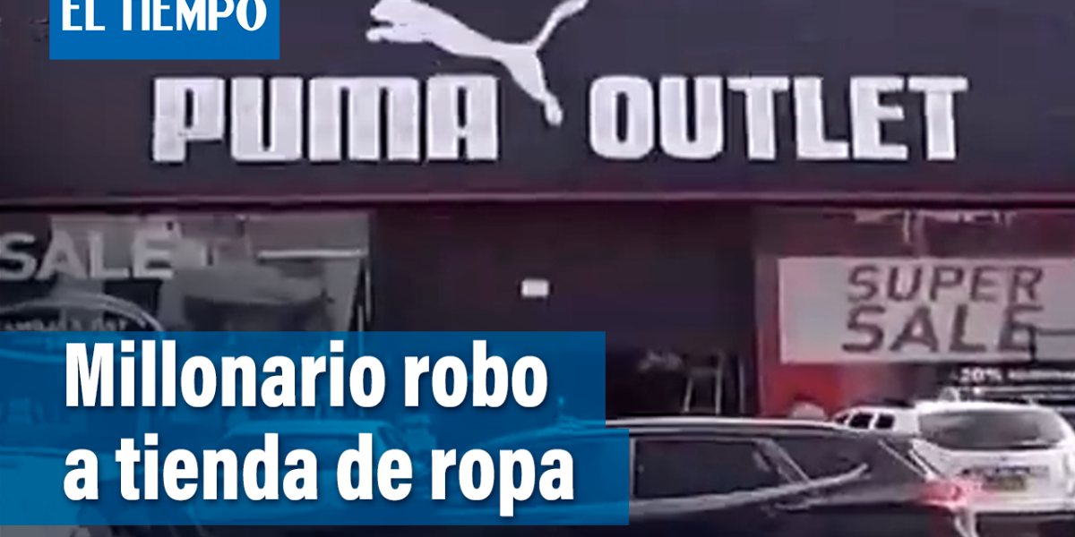 Inseguridad Bogota robaron tienda outlet de Puma en Toberin