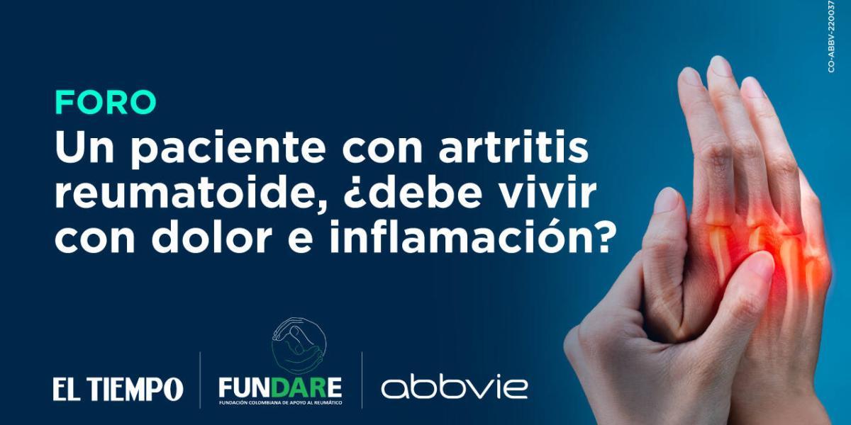 ¿Un paciente con artritis reumatoide debe vivir con dolor e inflamación?