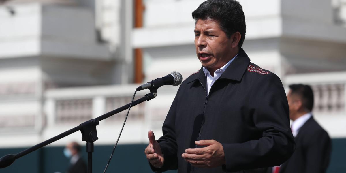 pedro Castillo, presidente de Perú durante la crisis social en su país.