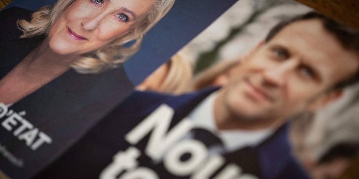 Marine Le Pen y Emmanuel Macron, los candidatos presidenciales de Francia en 2022.