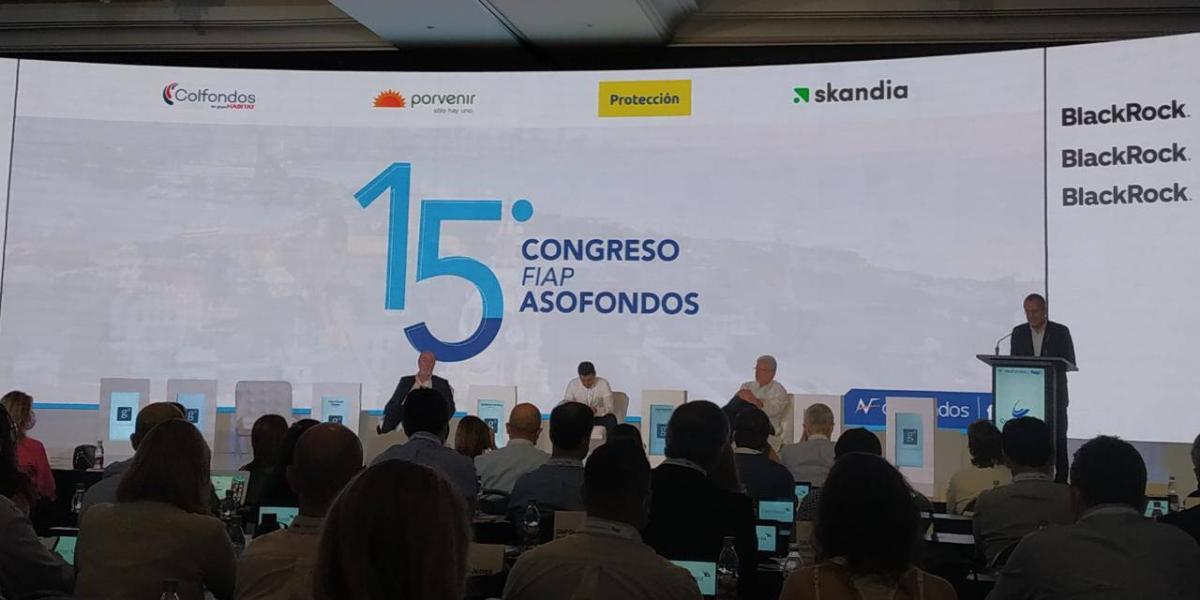 Congreso Internacional FIAP Asofondos 2022 celebrado en Cartagena, Juan David Correa.