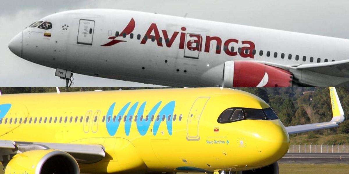 Avianca y Viva, un negocio que sacudirá el mercado aéreo colombiano. FOTO: Mauricio Dueña. EFE y Archivo