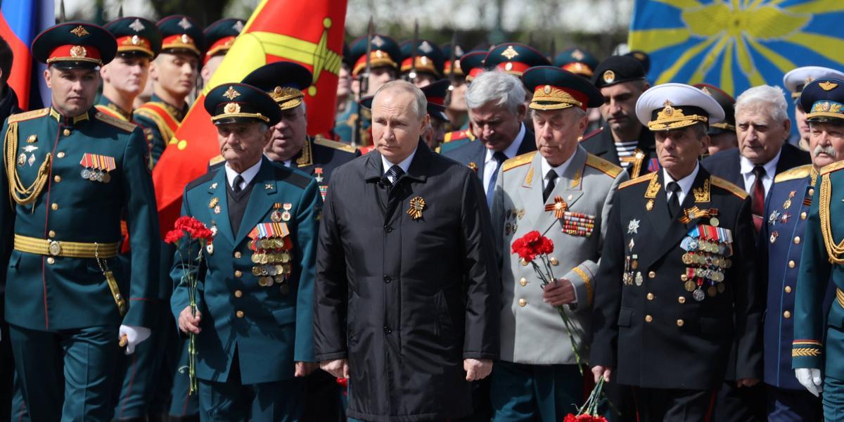 Vladimir Putin en la conmemoración del Día de la Victoria.