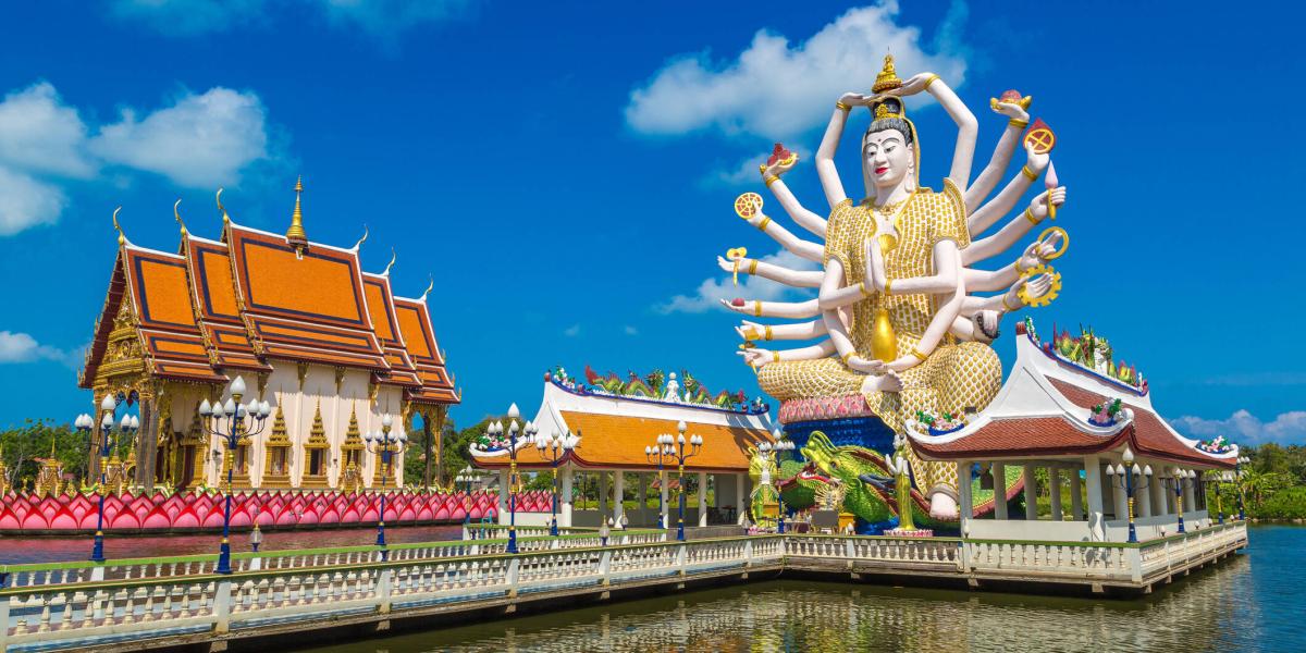 Estatua de Shiva en Samui, Tailandia