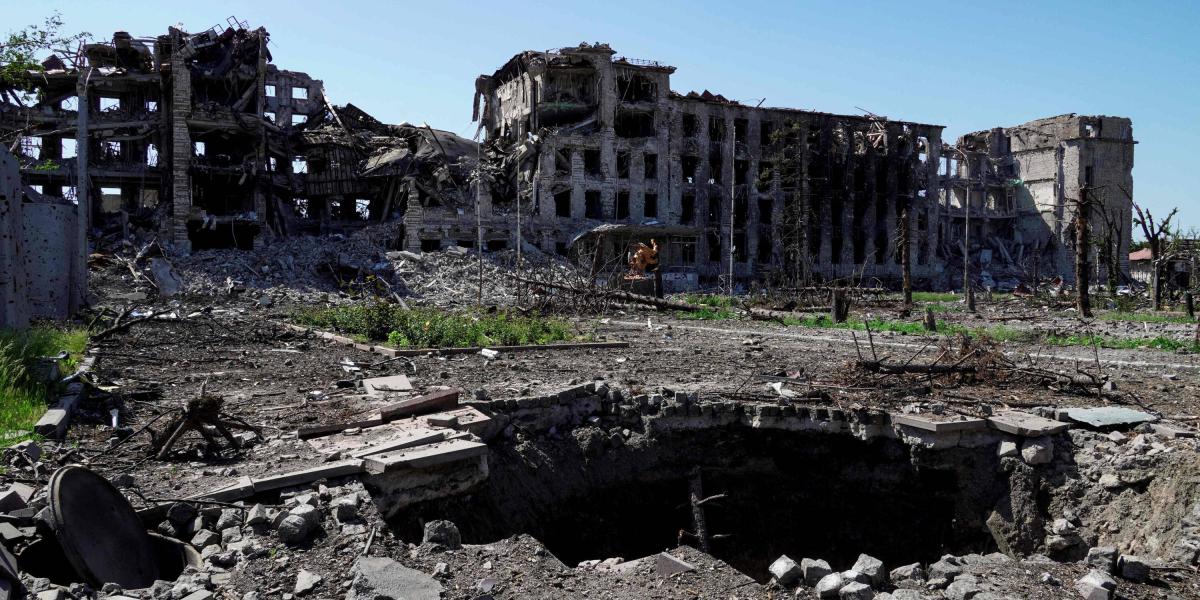 Así luce la ciudad de Mariúpol tras los ataques rusos.