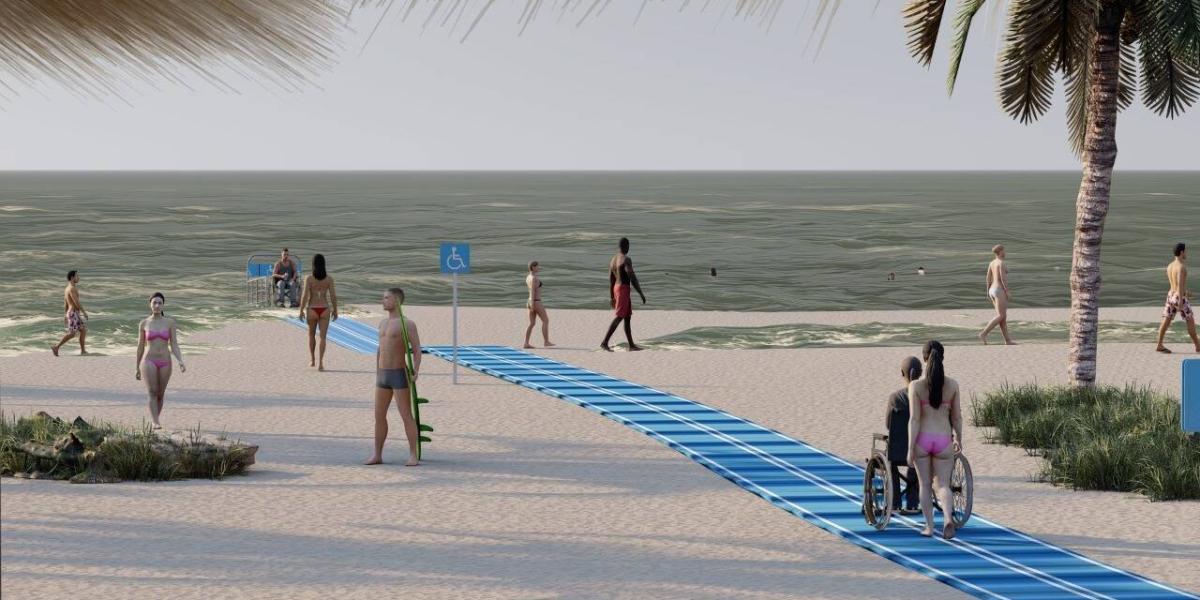 Las playas contarán con zonas que faciliten el acceso a todos.