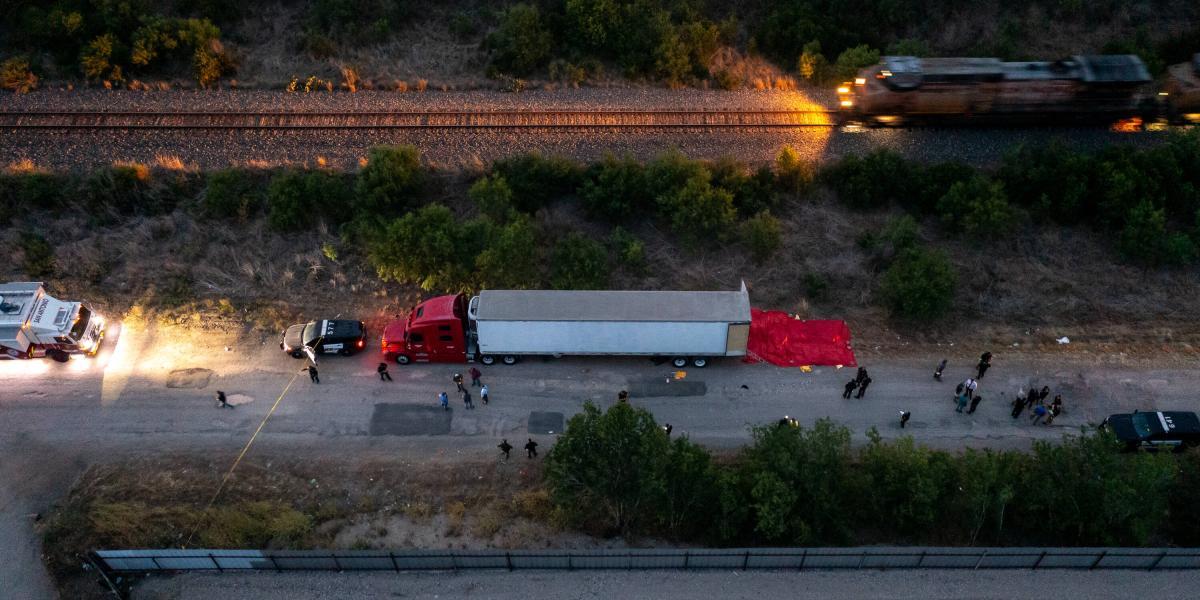 El camión fue hallado en Texas, Estados Unidos.