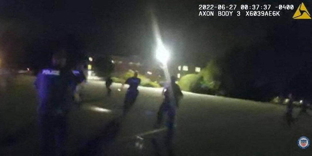 Captura de video de las imágenes que publicó la Policía de Ohio.