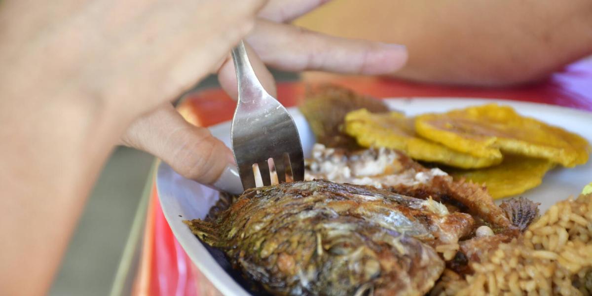 El pescado es uno de los platos más apetecidos en la costa Caribe.