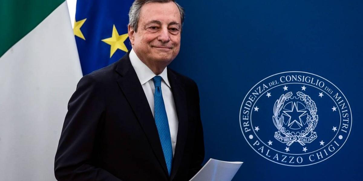 Primer ministro de Italia, Mario Draghi.
