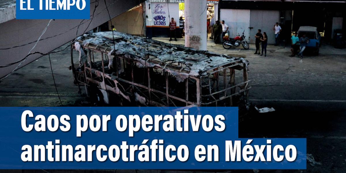 Operativo contra narcos desata el caos en dos estados de México