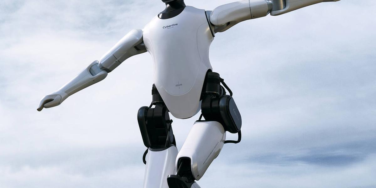CyberOne, primer robot humanoide de tamaño completo desarrollado por Xiaomi Robotics Lab.