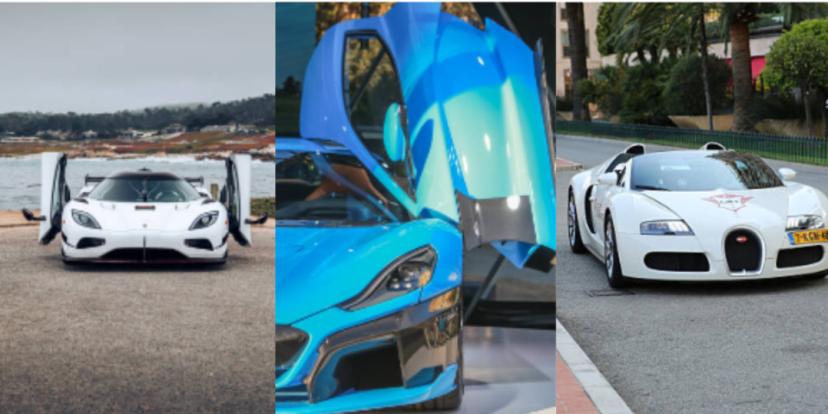 Tres de los cuatro mejores carros del mundo por su velocidad.
