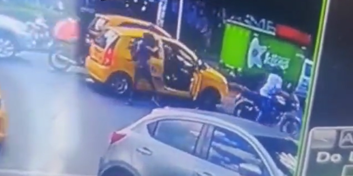 Medellín: el video del intento de robo que terminó en disparos