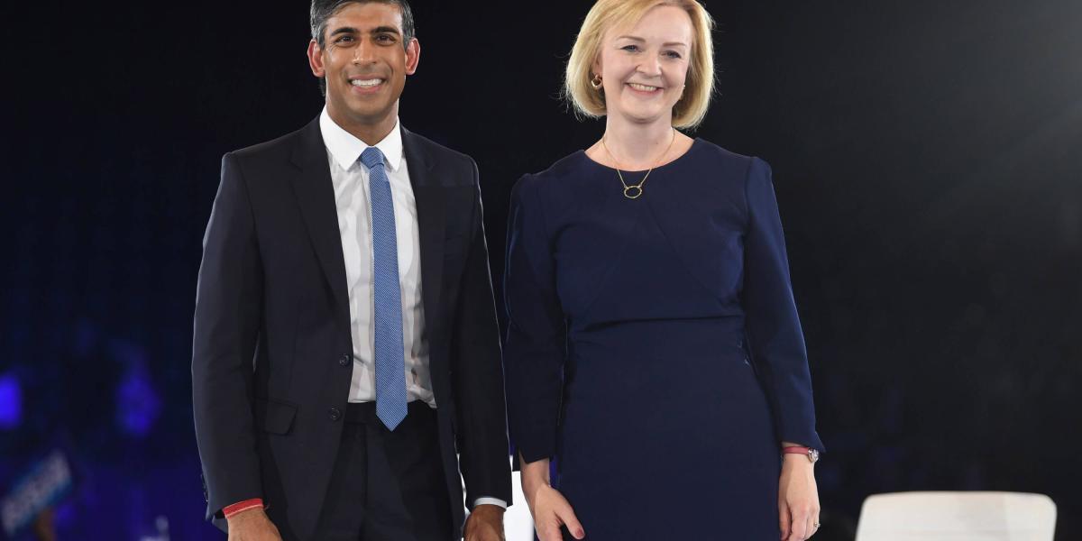 Rishi Sunak y Liz Truss, los opcionados para ser primer ministro del Reino Unido.