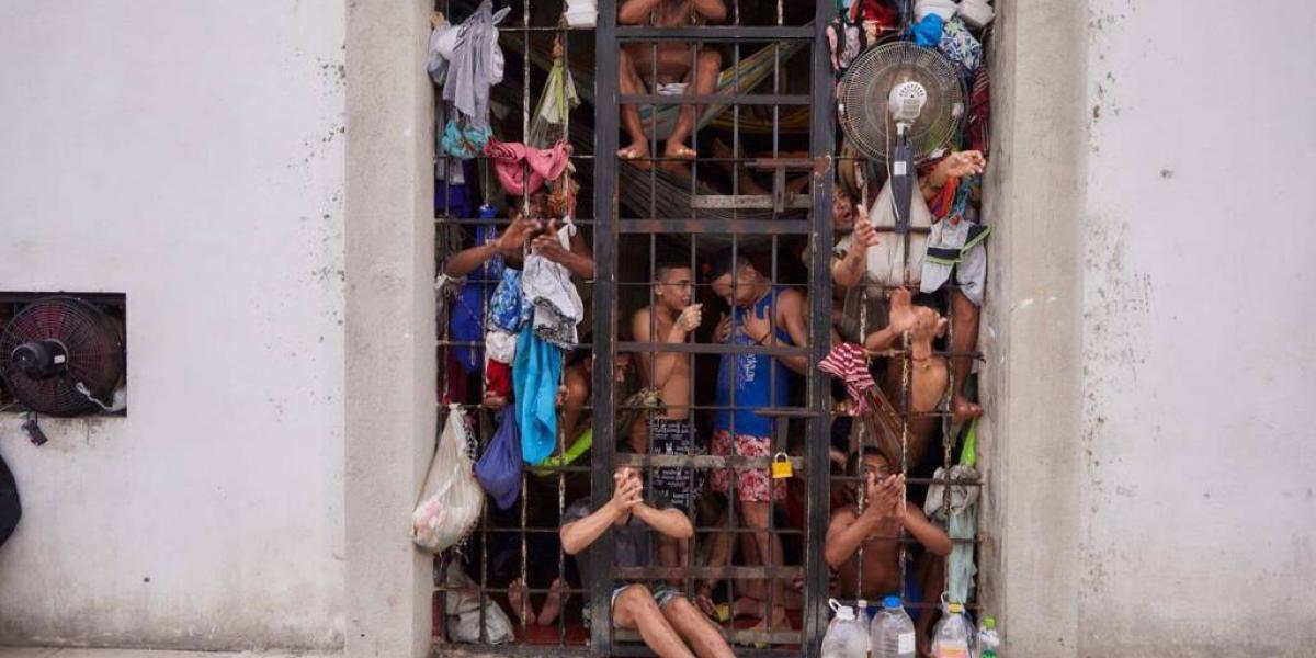 Aspecto de la situación de los detenidos en la estación de Policía ‘La 19’ de Riohacha.
