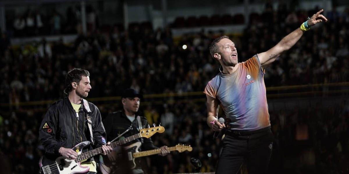 Imágenes del concierto de Coldplay en Bogotá el 16 de septiembre de 2022.
