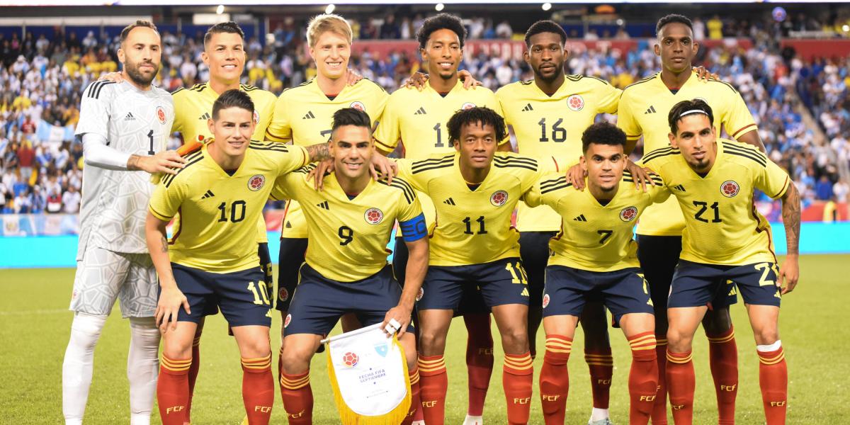 Selección Colombia, en el partido contra Guatemala.