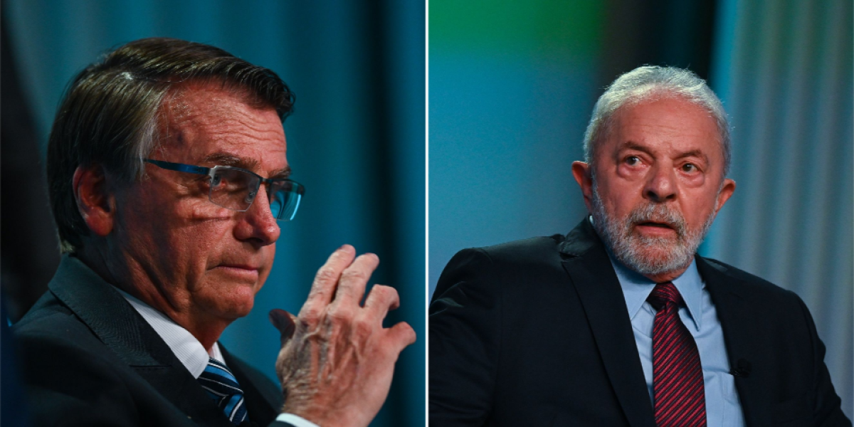 Jair Bolsonaro (izquierda) y Lula da Silva (derecha) se medirán en la segunda vuelta presidencial.