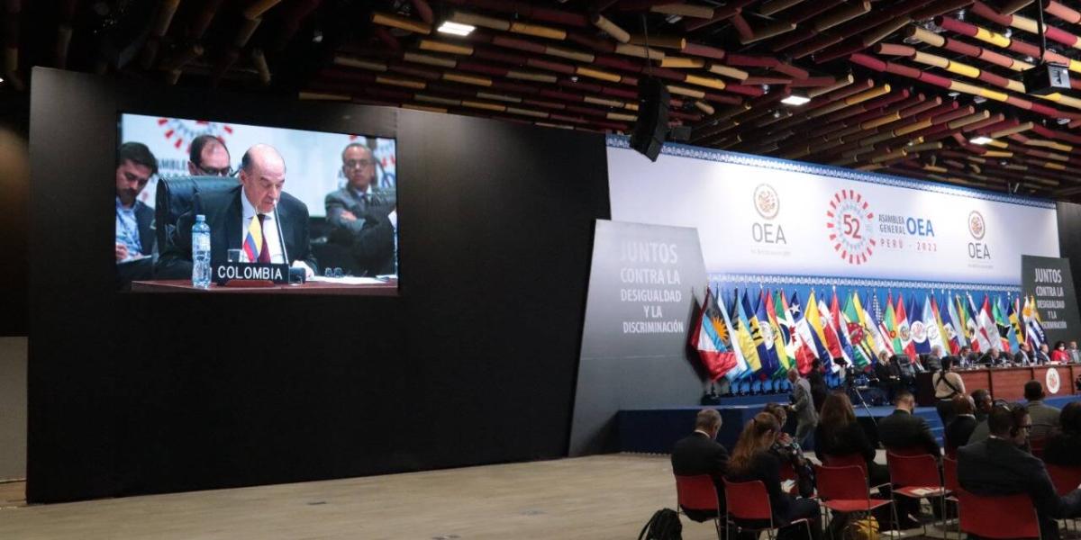 OEA: Asamblea general respaldó proyecto de paz total de Colombia