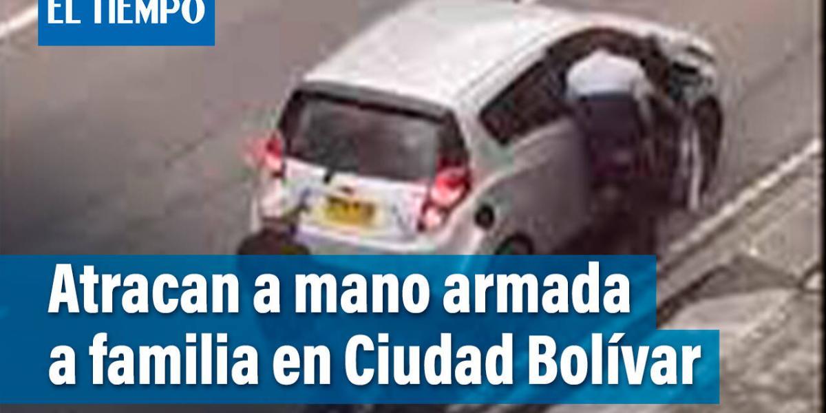 4 hombres armados roban vehículo y luego extorsionan a familia en Ciudad Bolívar