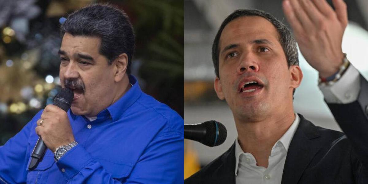 Nicolás Maduro y Juan Guaidó.