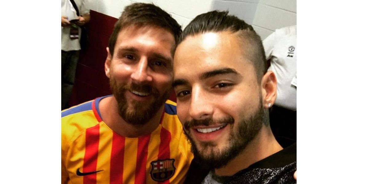 Lionel Messi y Maluma