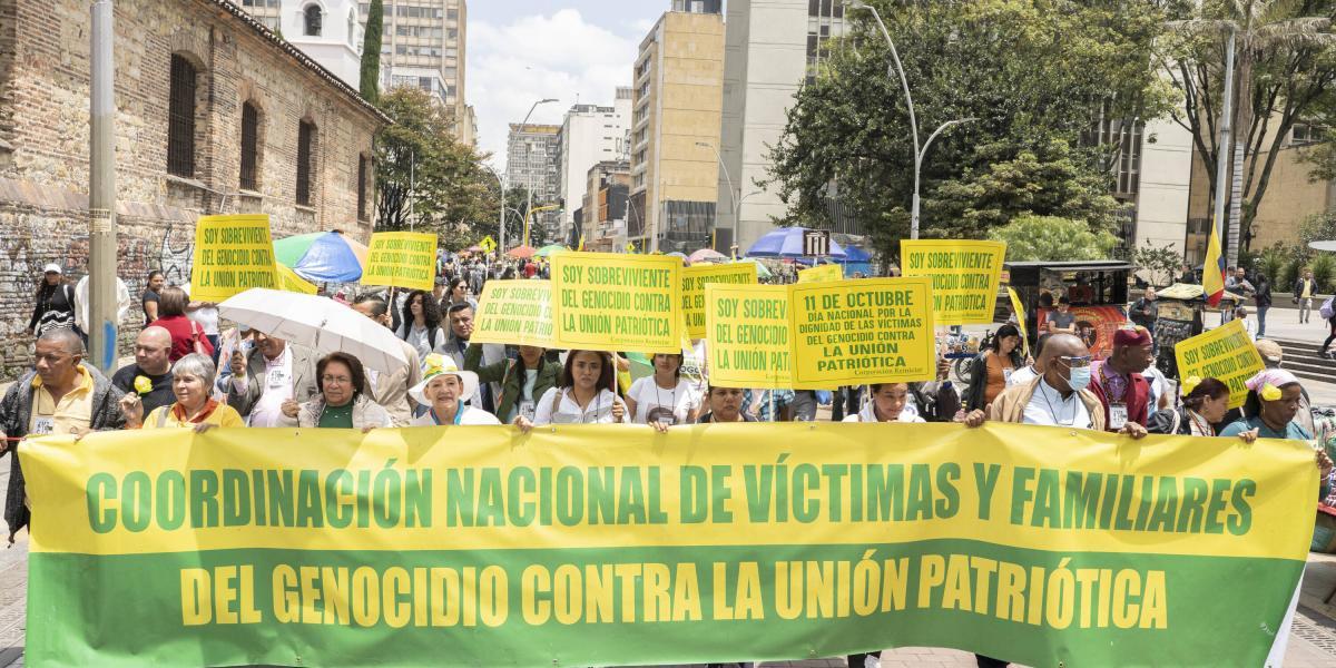 En el XVlll Encuentro Nacional por la Dignidad, en octubre de 2022, las víctimas de la UP pidieron justicia.