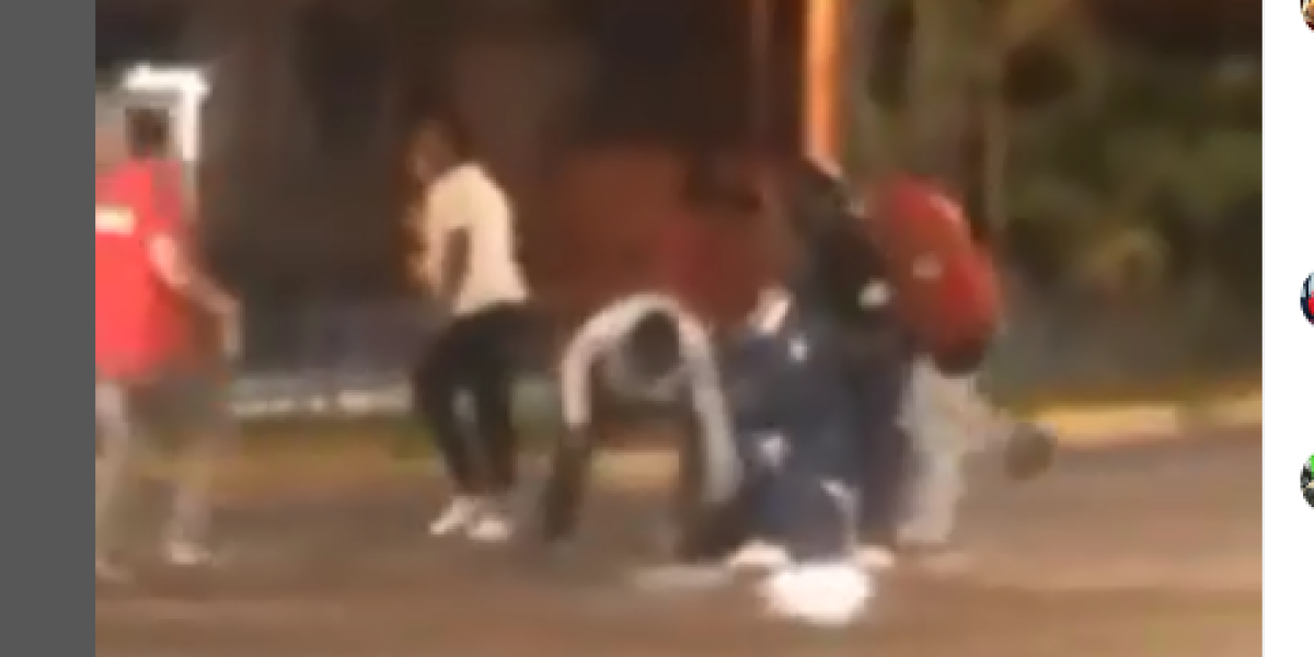 Toma de video de linchamiento a presunto ladrón en Cali