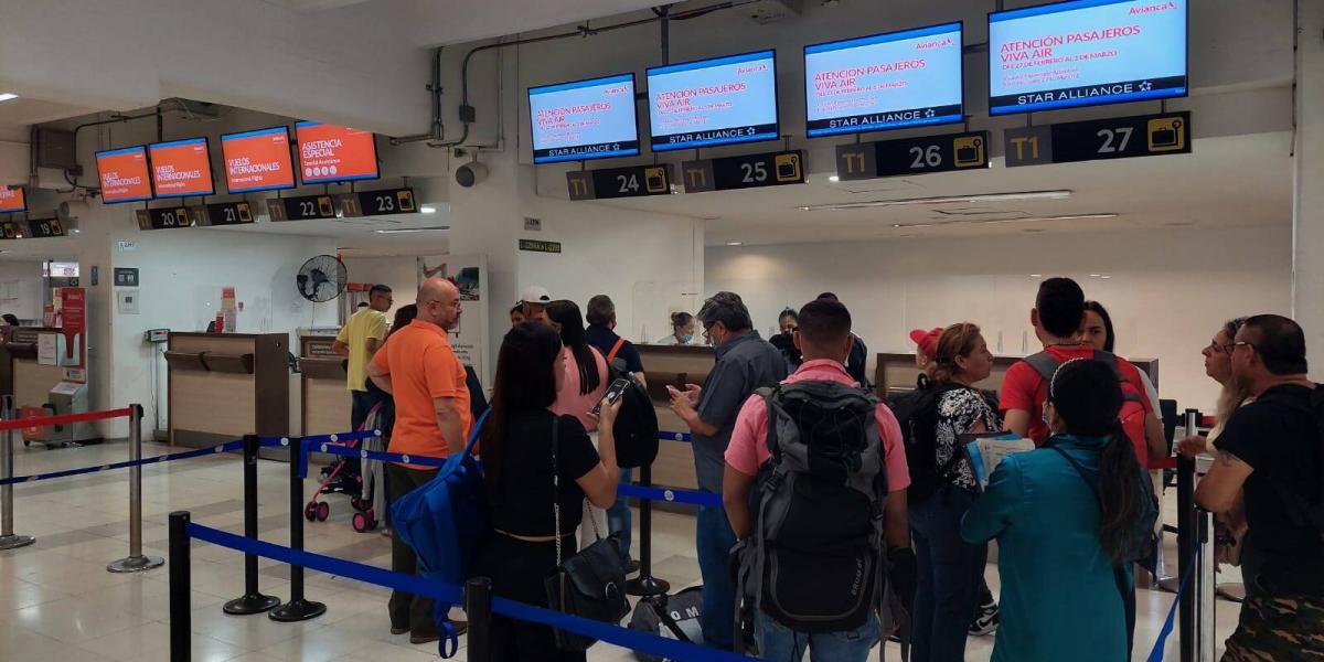 En el aeropuerto Alfonso Bonilla Aragón hay puntos de información para viajeros de Viva Air.