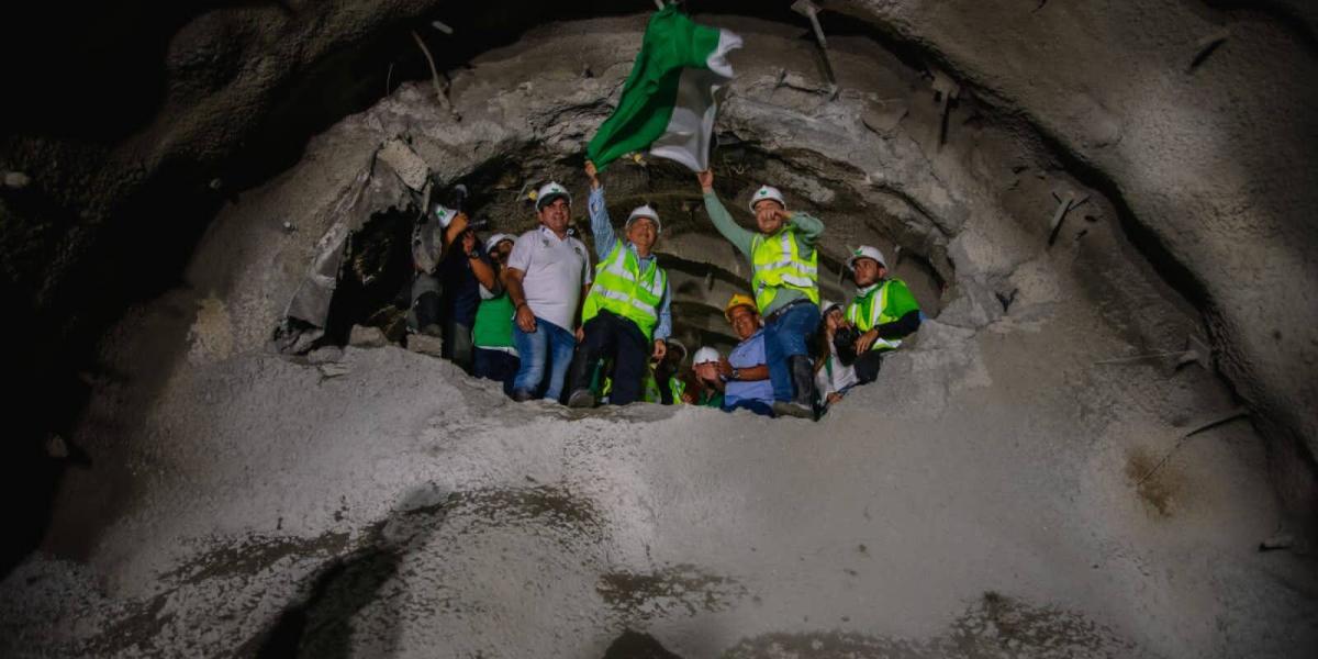 Se logró el cale de la galería de rescate del túnel Guillermo Gaviria Echeverri