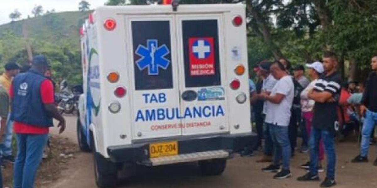 Corredor humanitario para ambulancias en el paro minero de Córdoba y Antioquia.