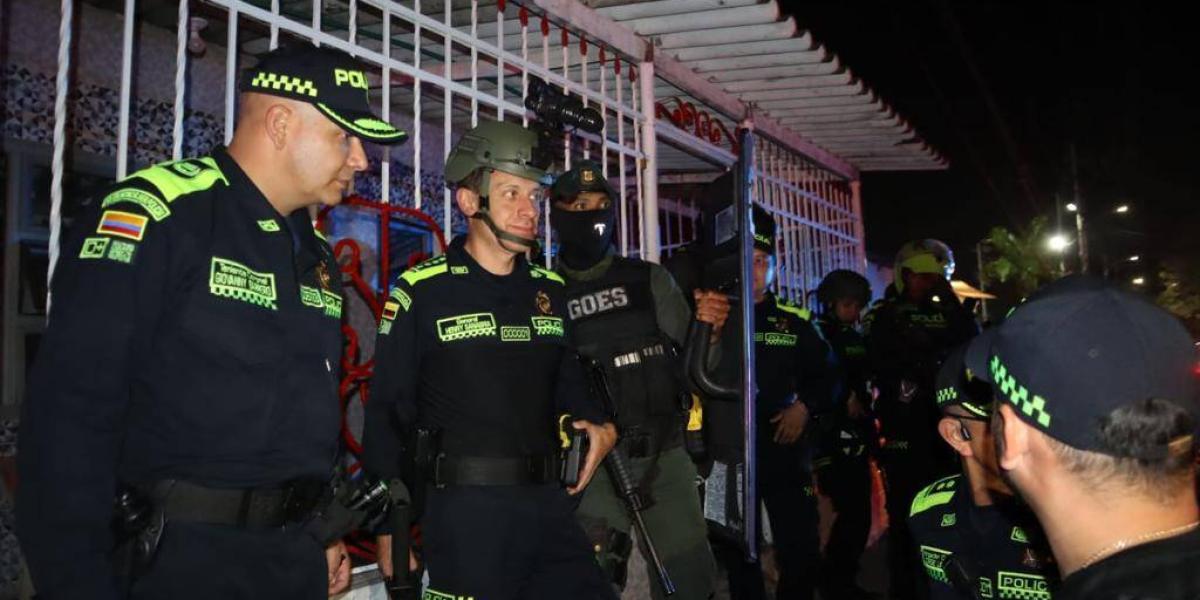 El director de la Policía encabezó el operativo en Barranquilla.