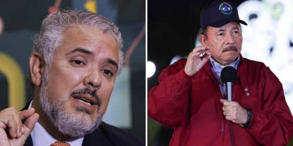 Iván Duque (i) pidió a la CPI investigar el régimen de Daniel Ortega.