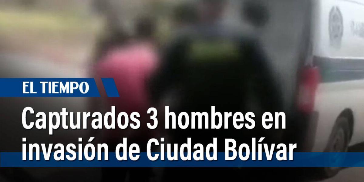 La policía de Bogotá capturó a tres hombres, que también ejercían control territorial sobre una invasión en dicha localidad.
