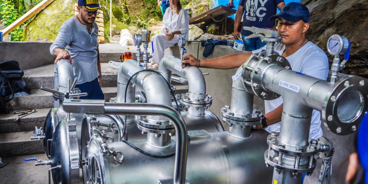 Nueva planta de tratamiento de agua potable en Villavicencio.