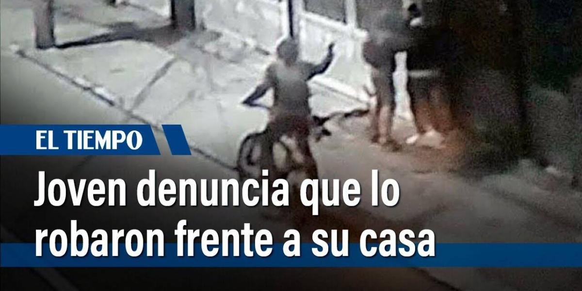 Joven es amenazado con arma de fuego en medio de un robo en Engativá